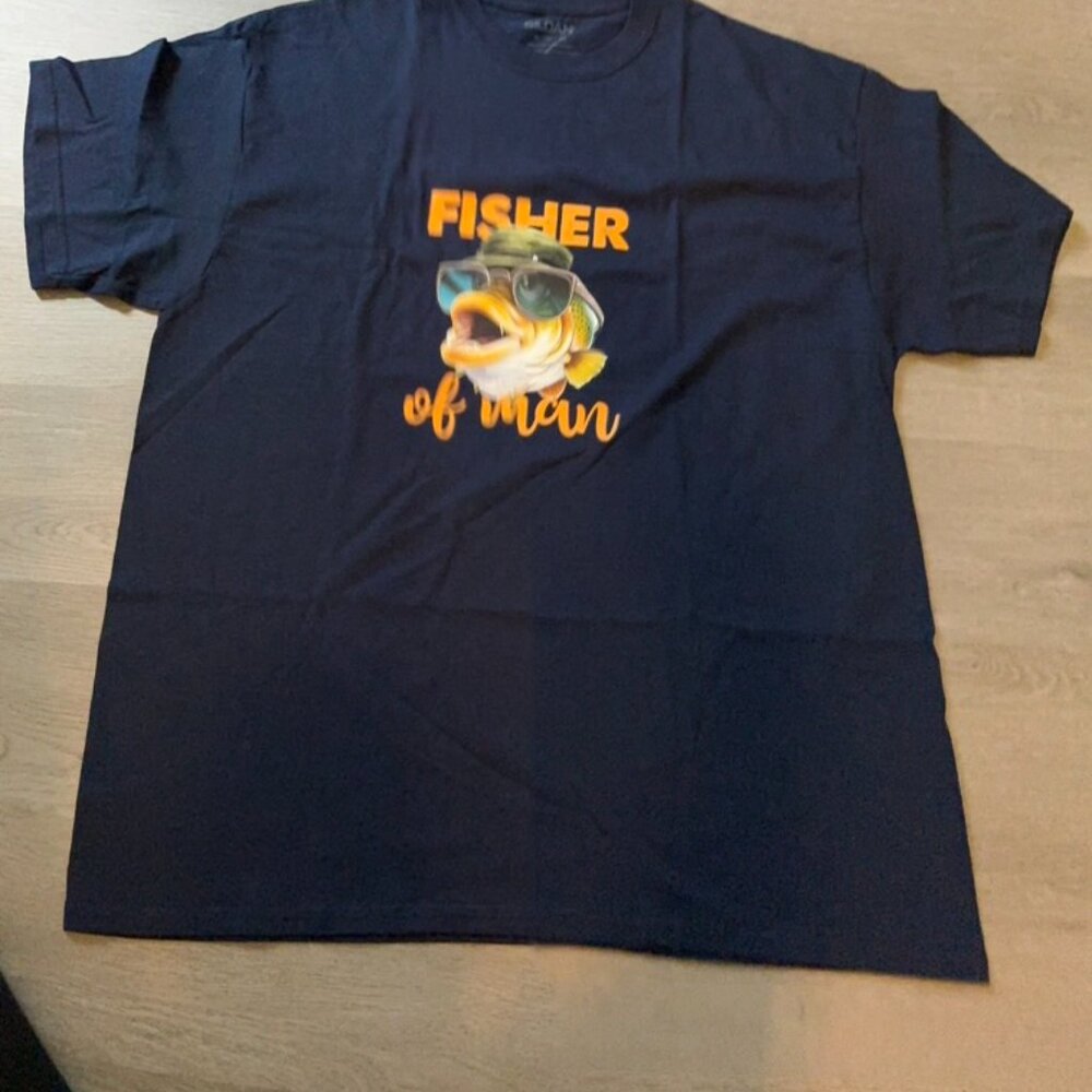 Navy Blue - Fisher of Man - Custom T-shirts